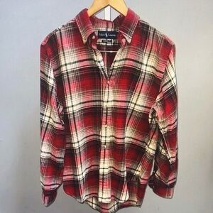 Ralph Lauren Red Plaid Men's Shirt